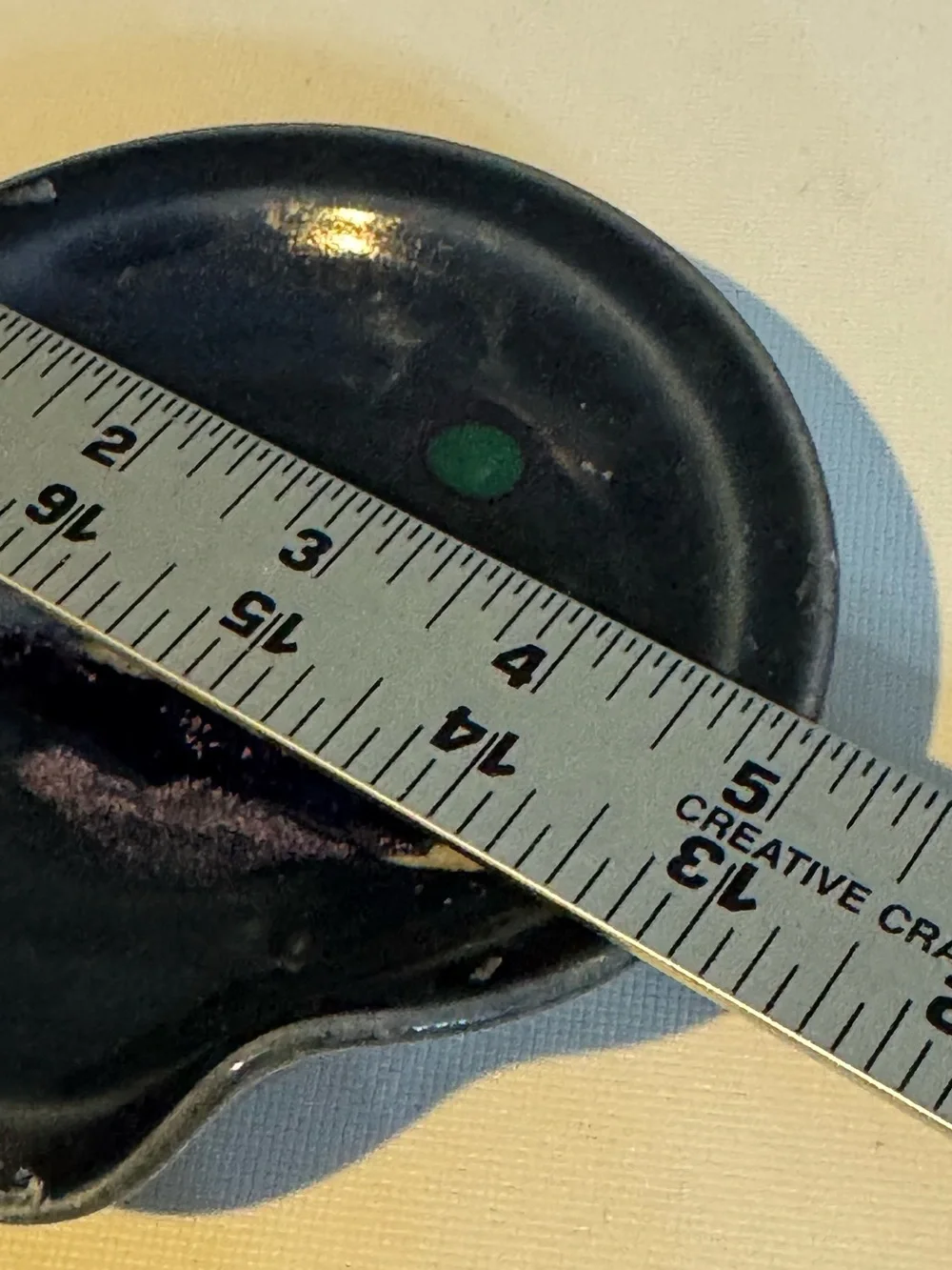 Studio Art Pottery Spoon Rest / Trinket Dish with Drip Glaze in Dark Blue
